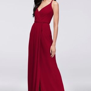 New w/ Tags Never Worn Red Wrap Dress - Formal